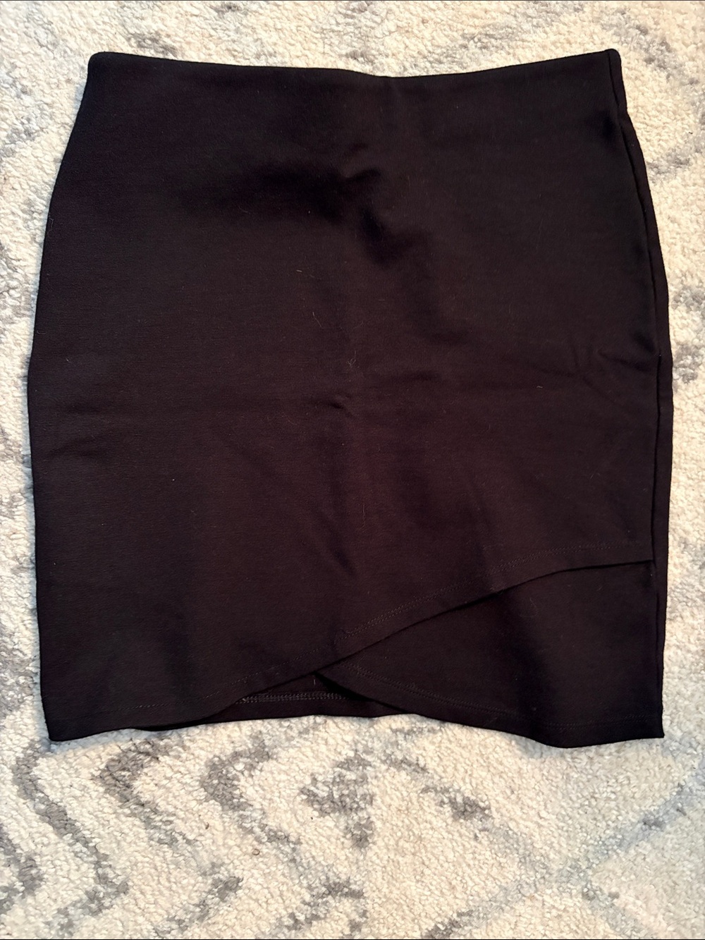 Aritzia Black Asymmetrical Mini Skirt - Classic Women's Skirt